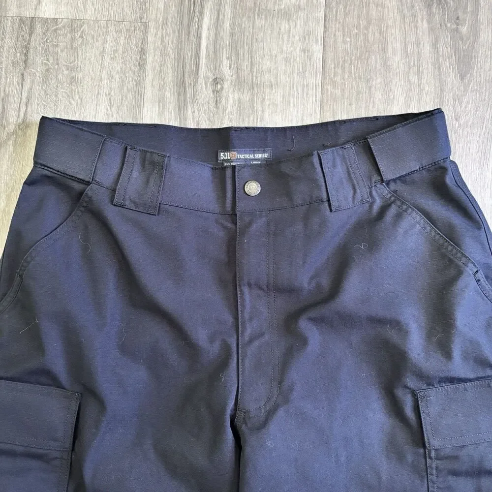 5.11 Tactical Series Cargo Pants Men's Size Large Navy Blue Ripstop Medical EMT